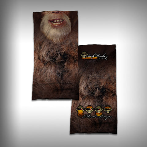 Monk Wrap Neck Gaiter / Face Shield - Big Foot - Sasquatch - SurfmonkeyGear
