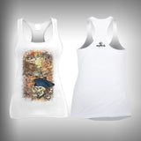 Grunge Pirate - Womens Tank Top - SurfmonkeyGear
 - 1