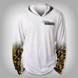 Surfmonkey Gear Fish Headzies™ Performance Solar Hoodie Shirt - Walleye