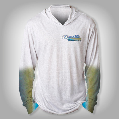 Surfmonkey Gear Fish Headzies™ Performance Solar Hoodie Shirt - Bluefin Tuna