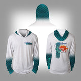 Surfmonkey Gear Fish Headzies™ Performance Solar Hoodie Shirt - Mermaid - SurfmonkeyGear
 - 1