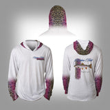 Surfmonkey Gear Fish Headzies™ Performance Solar Hoodie Shirt - Rainbow Trout - SurfmonkeyGear
 - 1