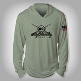 Surfmonkey Gear Performance Solar Hoodie Shirt - SM Logo Rods