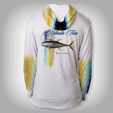 Surfmonkey Gear Fish Headzies™ Performance Solar Hoodie Shirt - Yellowfin Tuna