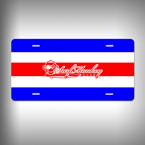 Nautical Charlie Custom License Plate / Vanity Plate with Custom Text and Graphics Aluminum - SurfmonkeyGear
