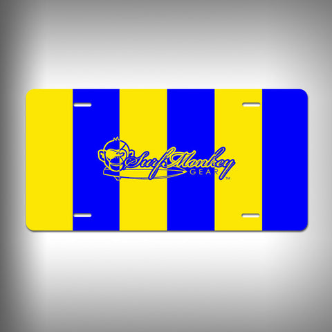 Nautical Golf Custom License Plate / Vanity Plate with Custom Text and Graphics Aluminum - SurfmonkeyGear
