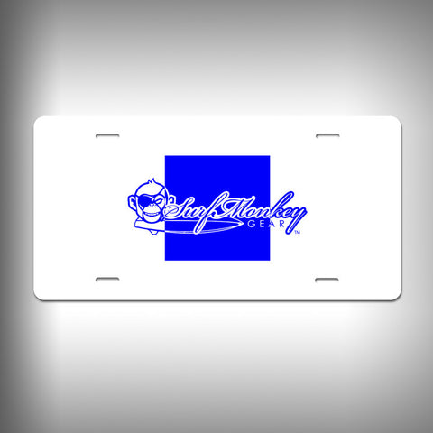Nautical Sierra Custom License Plate / Vanity Plate with Custom Text and Graphics Aluminum - SurfmonkeyGear

