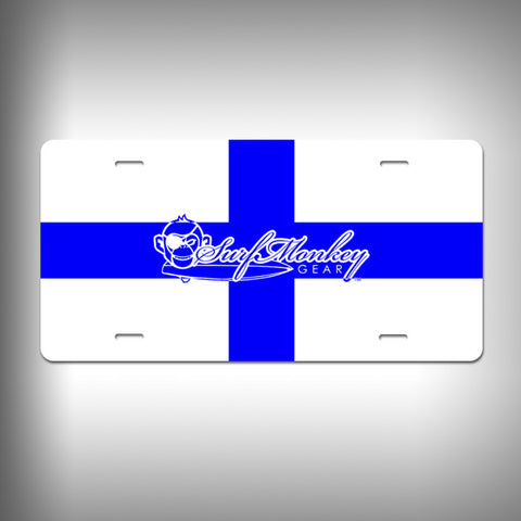 Nautical X-Ray Custom License Plate / Vanity Plate with Custom Text and Graphics Aluminum - SurfmonkeyGear
