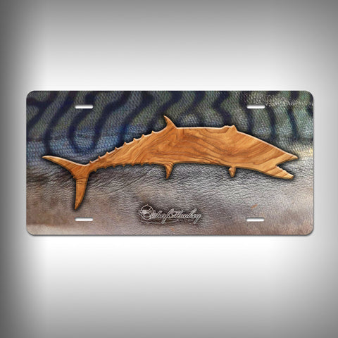 Kingfish Trophy License Plate / Vanity Plate with Custom Text and Graphics Aluminum - SurfmonkeyGear
