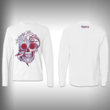 3D - Sugar Skull Mahi - Performance Shirt - Fishing Shirt - SurfmonkeyGear
 - 1