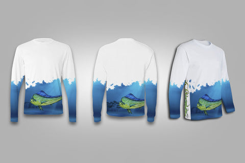 Mahi Wraparounds Shirt -  SurfMonkey - Performance Shirts - Fishing Shirt - SurfmonkeyGear
