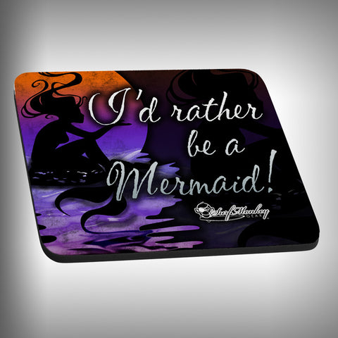 Rather be a Mermaid Mouse Pad with Custom Graphics - SurfmonkeyGear
