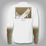 Northern Pike Scale Sleeve Shirt -  SurfMonkey - Performance Shirts - Fishing Shirt
