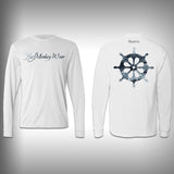 Surfmonkey OceanWear™ Performance Solar Shirt - Ship Wheel - SurfmonkeyGear
