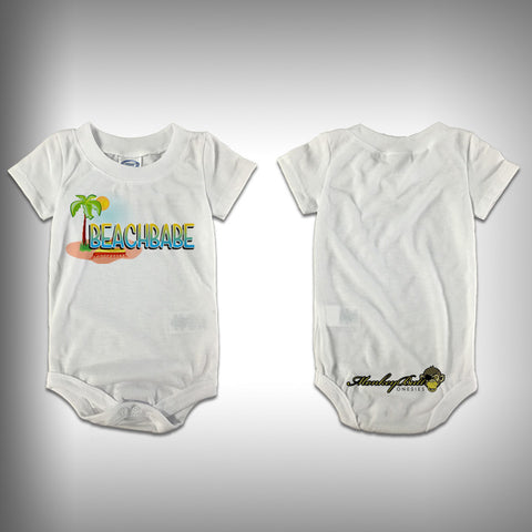 Monksies™ Custom Print One Piece Baby Body Suit (Onsies) - Beach Babe - SurfmonkeyGear
