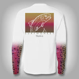 Rainbow Trout Scale Sleeve Shirt -  SurfMonkey - Performance Shirts - Fishing Shirt