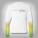 Mahi Fish Scale Sleeve Shirt -  SurfMonkey - Performance Shirts - Fishing Shirt