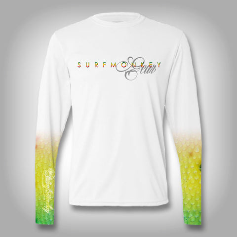Mahi Fish Scale Sleeve Shirt -  SurfMonkey - Performance Shirts - Fishing Shirt