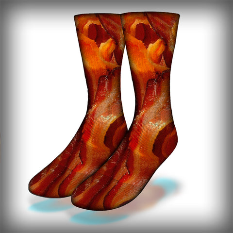 Bacon Crew Socks Novelty Streetwear