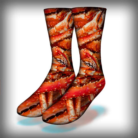 Crab Legs Crew Socks Novelty Streetwear