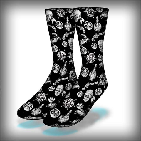 Pirate Crew Socks Novelty Streetwear