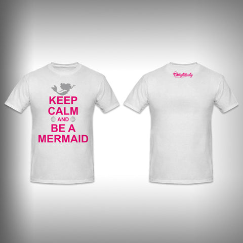 Toddler Keep Calm be a Mermaid SurfMonkey - Toddler Performance Shirts - Moisture Wicking - SurfmonkeyGear
