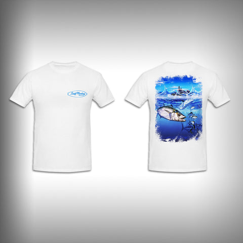 Unisex Short Sleeve Tshirt Custom Full Color Graphics - King Fishing - SurfmonkeyGear
