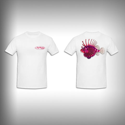 Unisex Short Sleeve Tshirt Custom Full Color Graphics - Lion Fish - SurfmonkeyGear
