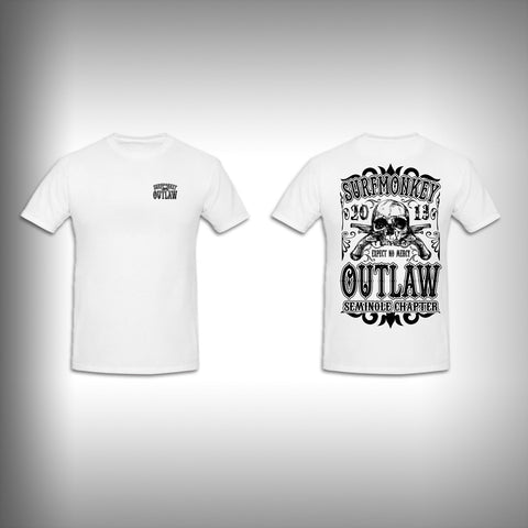 Unisex Short Sleeve Tshirt Custom Full Color Graphics - Outlaw - SurfmonkeyGear
