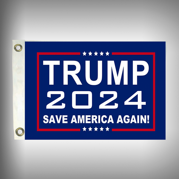 Save America Flagge Trump 2024 – 90x150 Cm, Horizontale Polyester-Flagge Mit Ösen – Für Draußen